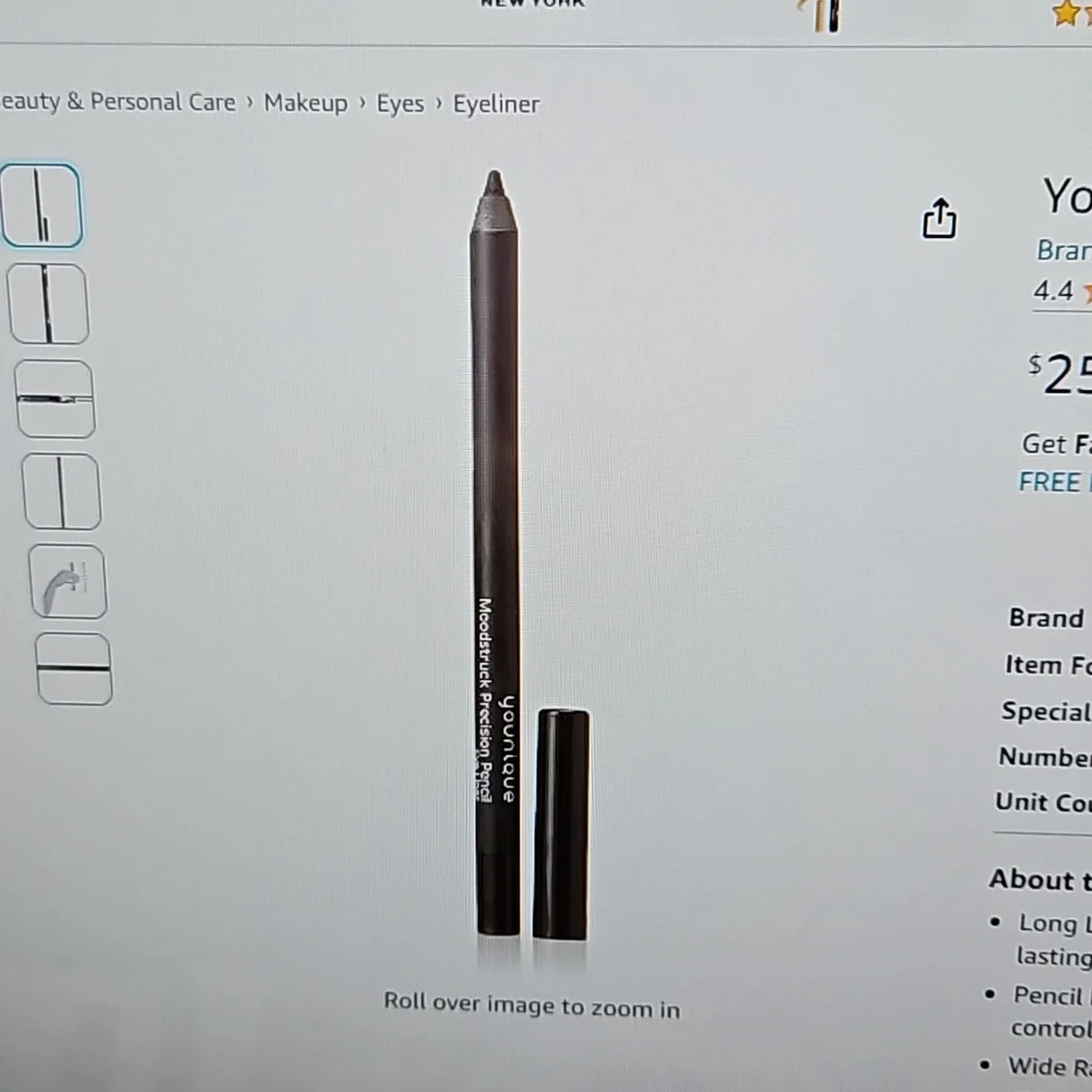 MOODSTRUCK PRECISION PENCIL EYE LINER IN PASSIONATE-A RICH DEEP PURPLE